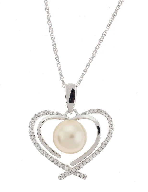 Designer Pendant Necklace-Heart South Seas Necklace (SKU: 192640)