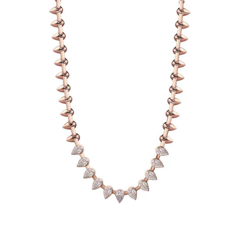 Trendy Layered Necklace for Teens-Pear Fangs Necklace