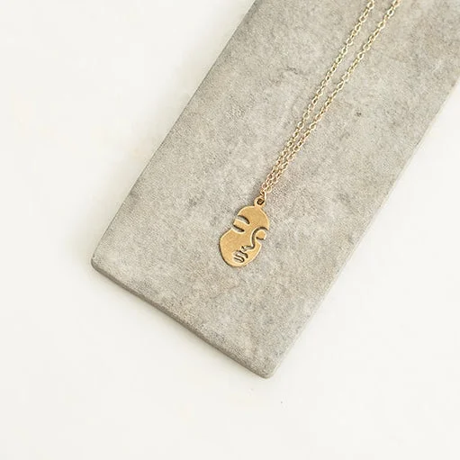 Dainty Gold Necklace-SALE | REFLECTION · PROVERBS 27:19