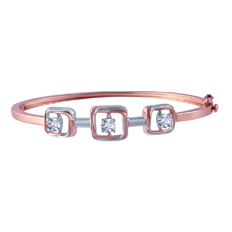 Personalized Birthstone Bracelet-18k Glistening Diamond Bracelet