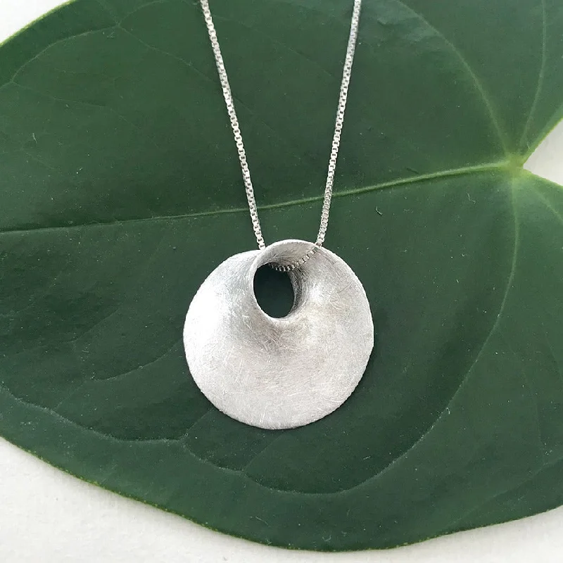 Dainty Pendant Necklace-By The Sea Necklace - Sterling Silver, Indonesia