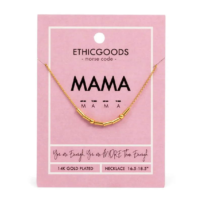 Casual Necklace for Women-Morse Code "Mama" Necklace, Thailand