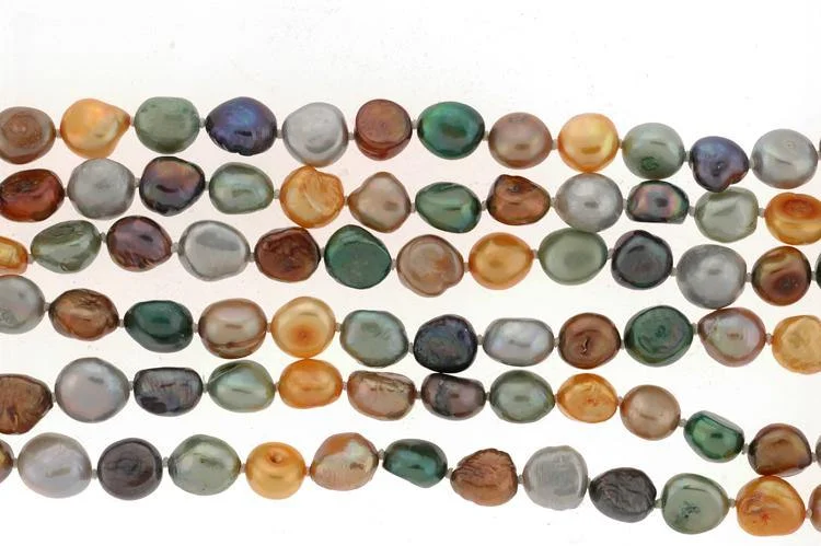 Trendy Pearl Necklace-72" Endless Multi-color Freshwater Pearl Necklace SKU: 190544