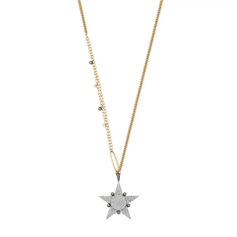 Bridesmaid Necklace for Wedding-Maxi Eclectic Star Necklace