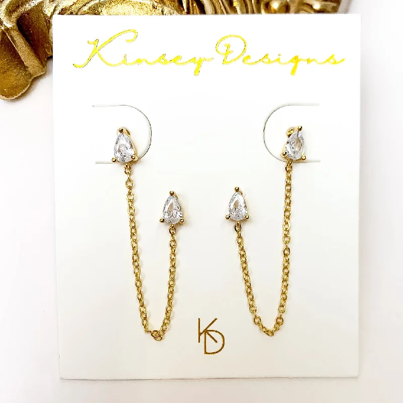 Elegant Pearl Stud Earrings-Kinsey Designs | Rayna Post Earrings