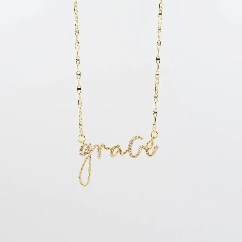 Classic Gold Necklace-Grace Gold Necklace I-42