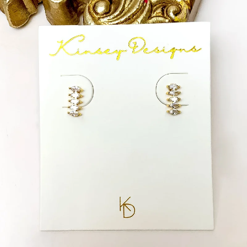 Handmade Gold Earrings-Kinsey Designs | Winnie Post Earrings