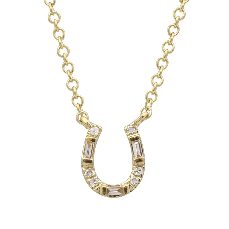 Romantic Necklace for Girlfriend-Petite Horseshoe Necklace