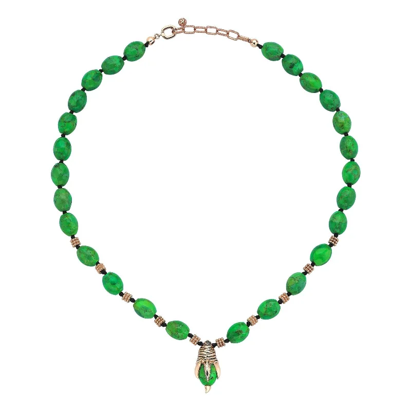 Pendant Necklace with Birthstone-Emerald Queen Necklace