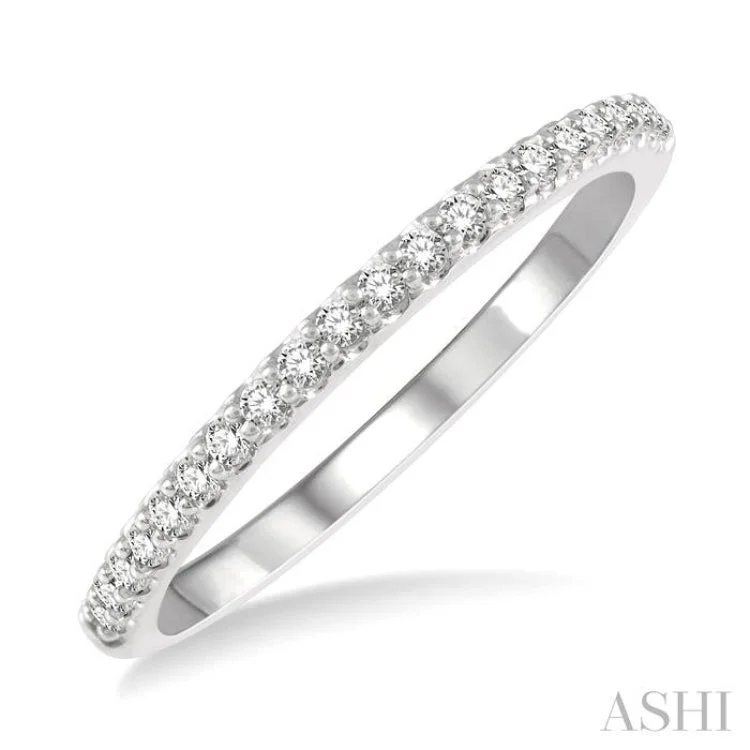 Customizable Wedding Band Set-.20CTRDDM WED BAND WG 14K-H*