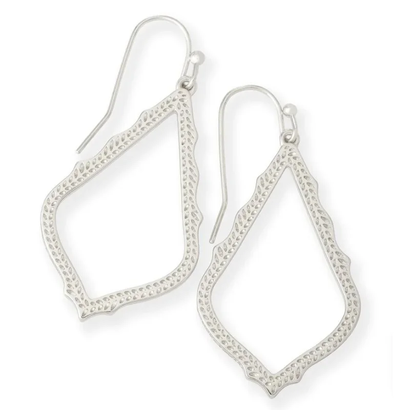 Custom Diamond Earrings-Kendra Scott | Sophia Drop Earrings in Silver