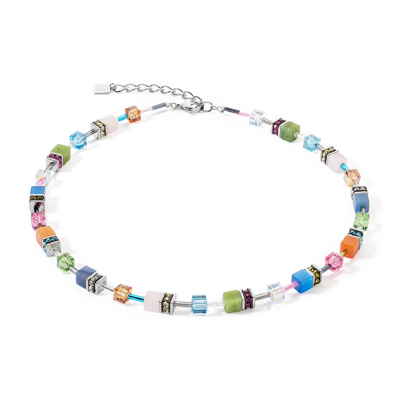 Customizable Wedding Necklace-GeoCUBE® Iconic Precious necklace multicolour boho