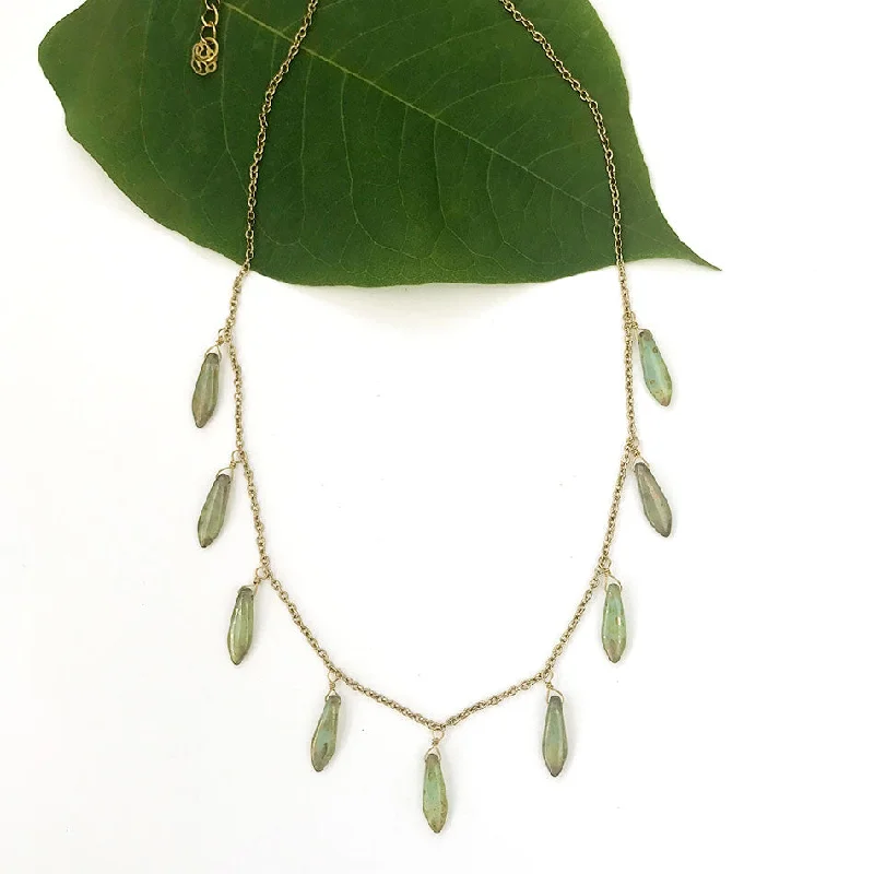 Trendy Gold Necklace-A New Leaf Necklace, India