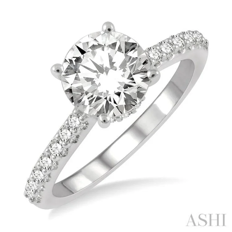 Promise Ring with Diamond-.30CTRDDM SEMI-MT RG WG 14K-H*