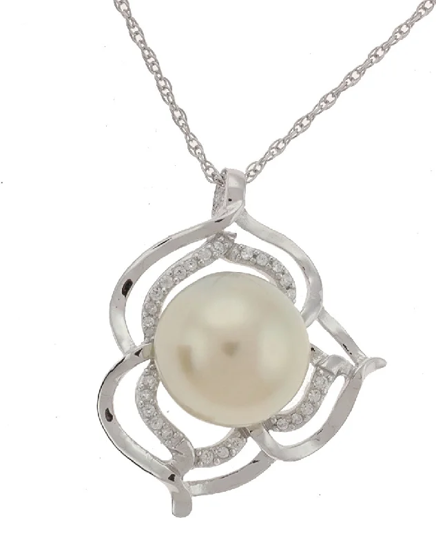 Personalized Jewelry Necklace-Rose South Seas Pearl Necklace (SKU: 192635)