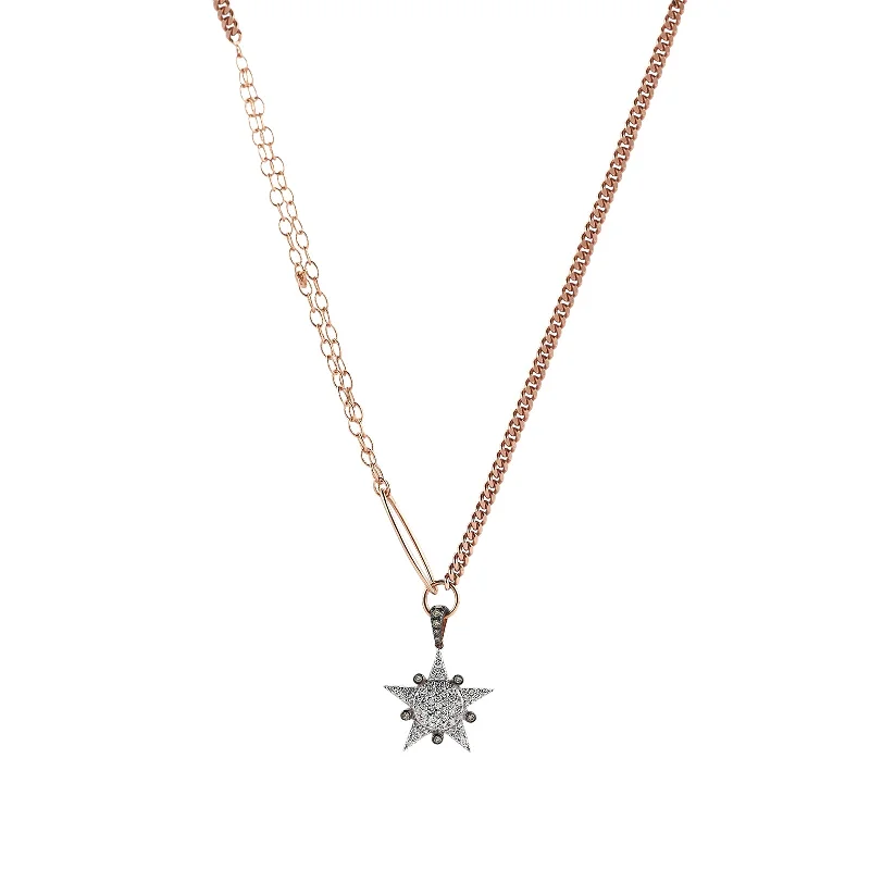 Beautiful Diamond Necklace-Eclectic Star Necklace